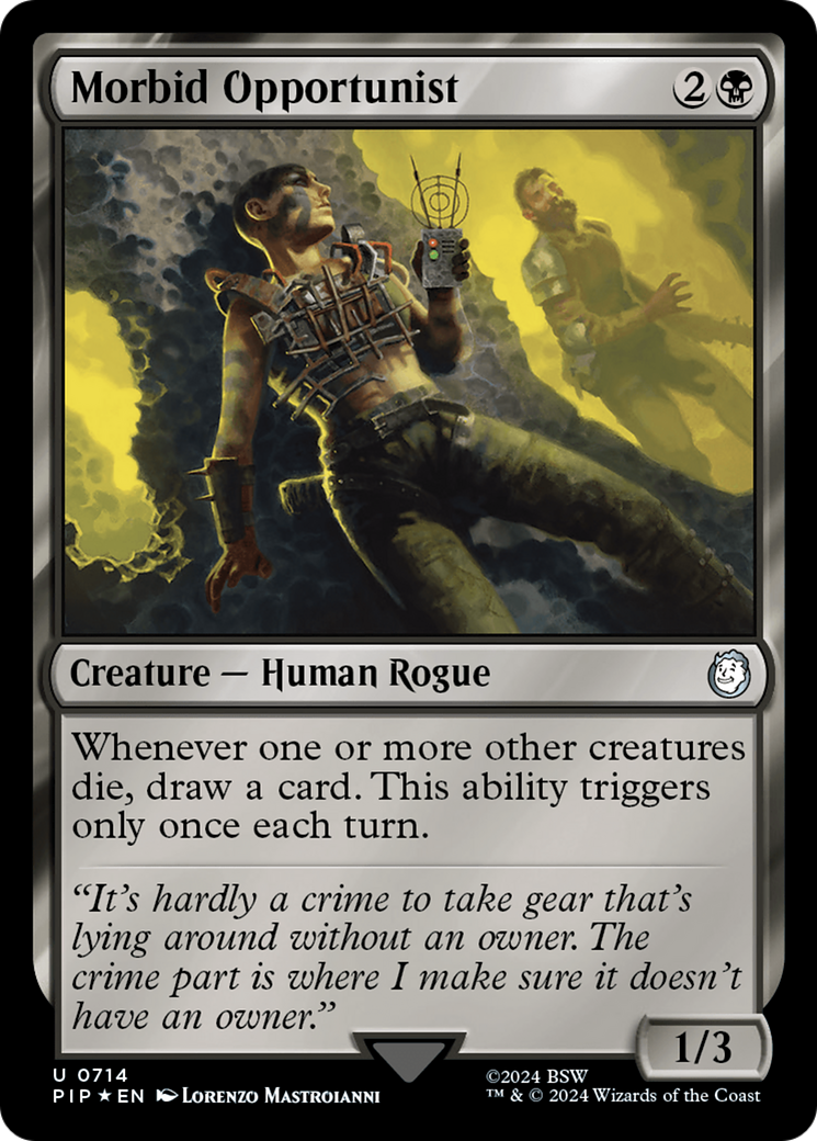 Morbid Opportunist (Surge Foil) [Fallout] | Chromatic Games