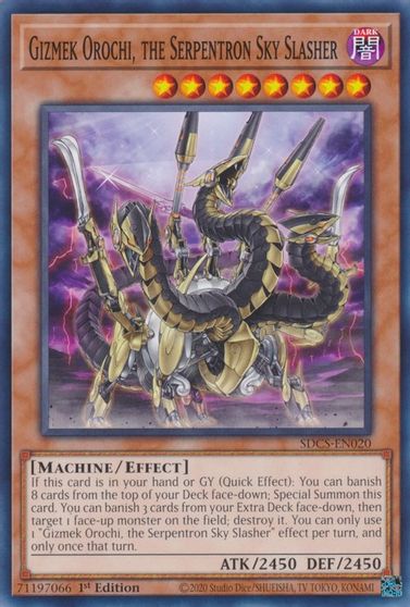 Gizmek Orochi, the Serpentron Sky Slasher [SDCS-EN020] Common | Chromatic Games