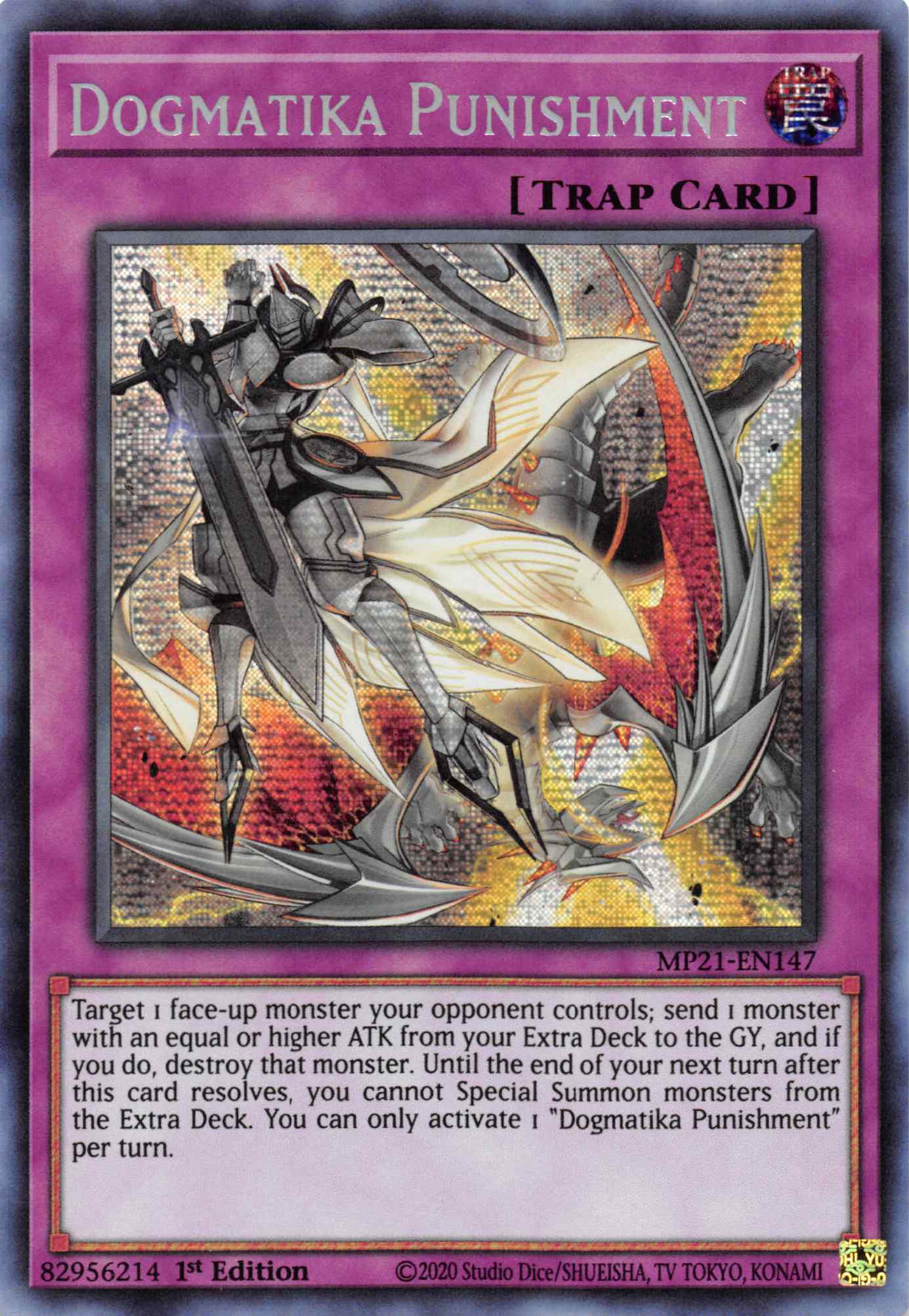 Dogmatika Punishment [MP21-EN147] Prismatic Secret Rare | Chromatic Games