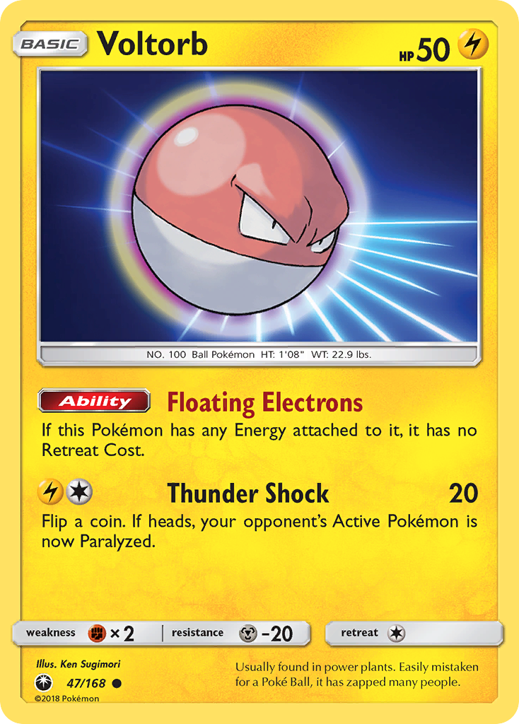 Voltorb (47/168) [Sun & Moon: Celestial Storm] | Chromatic Games