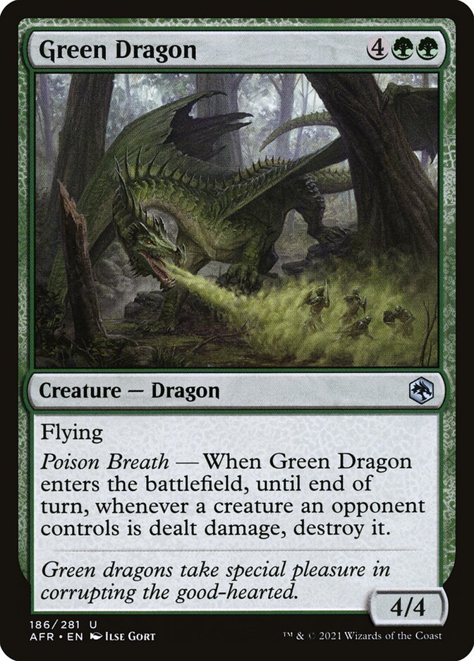 Green Dragon 186 (Adventures in the Forgotten Realms)  - Foil | Chromatic Games