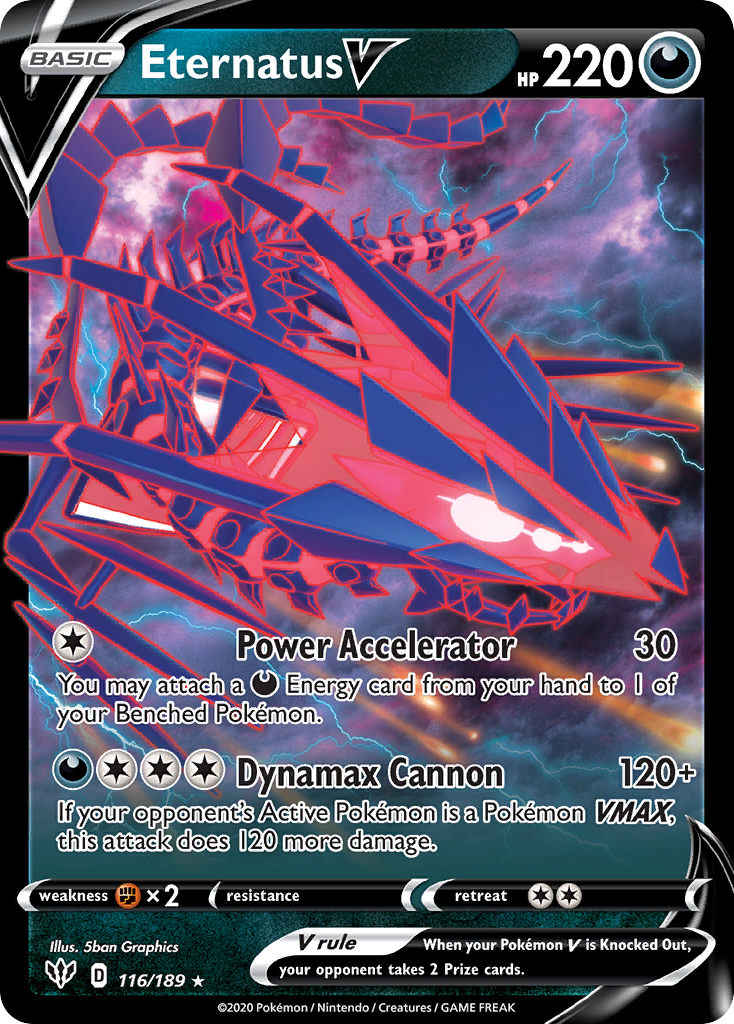 Eternatus V (116/189) (Jumbo Card) [Sword & Shield: Darkness Ablaze] | Chromatic Games