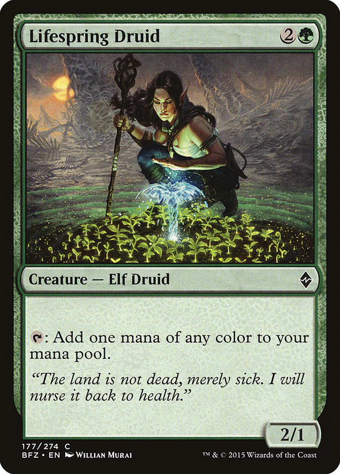 Lifespring Druid 177/274 (Battle for Zendikar)  | Chromatic Games