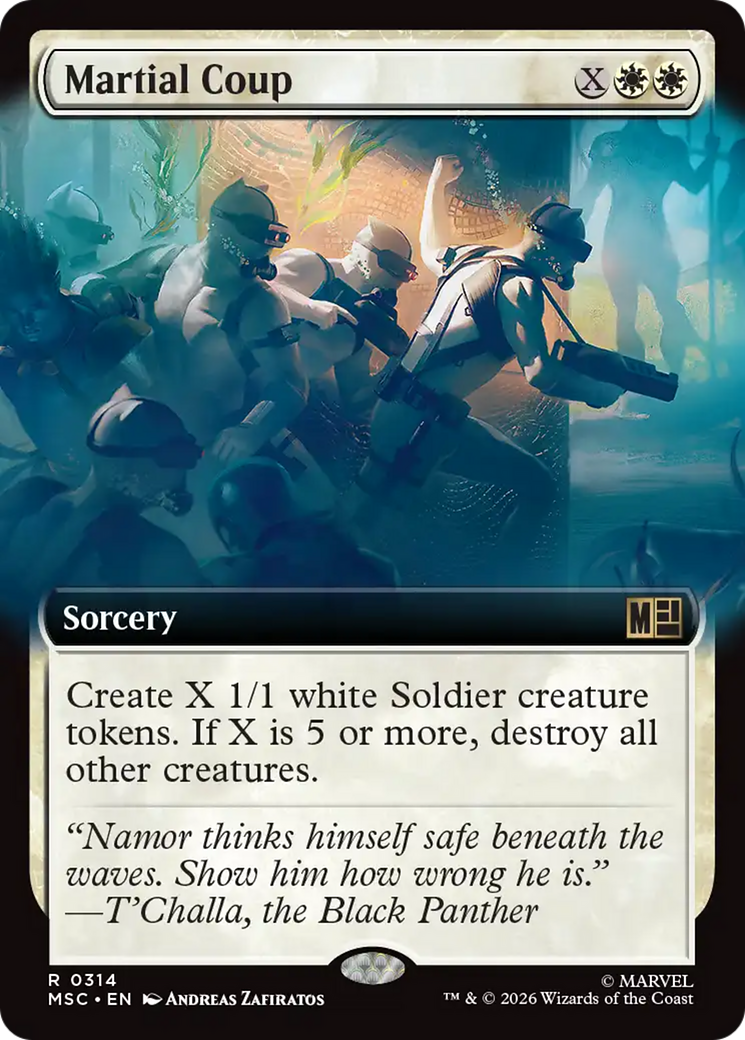 Martial Coup (Extended Art) [Marvel Super Heroes Commander] | Chromatic Games