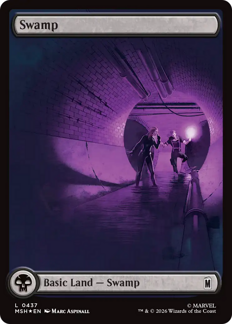 Swamp (0437) (Surge Foil) [Marvel Super Heroes] | Chromatic Games