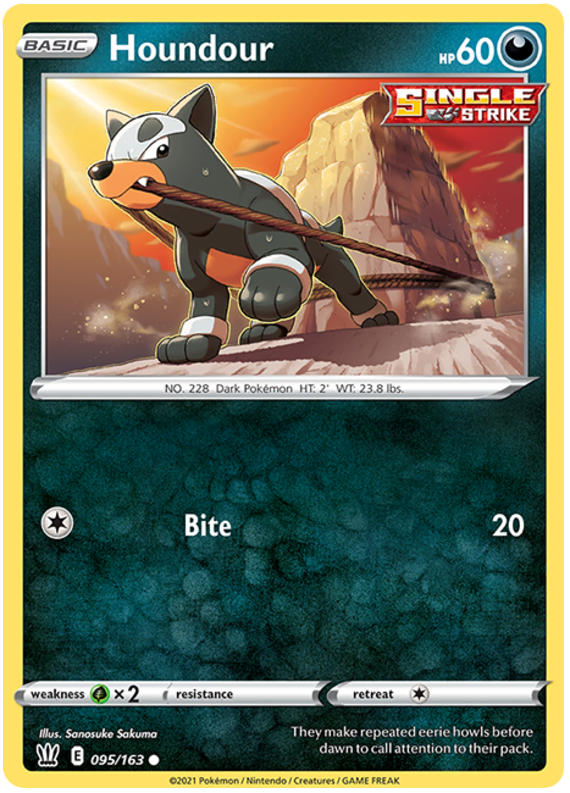 Houndour (095/163) [Sword & Shield: Battle Styles] | Chromatic Games