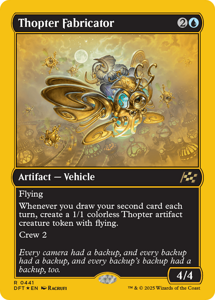 Thopter Fabricator (First-Place Foil) [Aetherdrift] | Chromatic Games