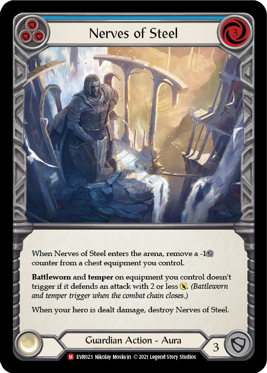 Nerves of Steel [EVR023] (Everfest)  1st Edition Rainbow Foil | Chromatic Games