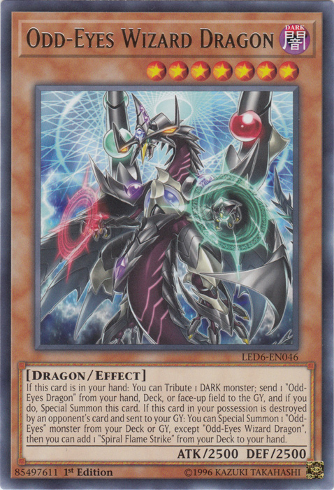 Odd-Eyes Wizard Dragon [LED6-EN046] Rare | Chromatic Games