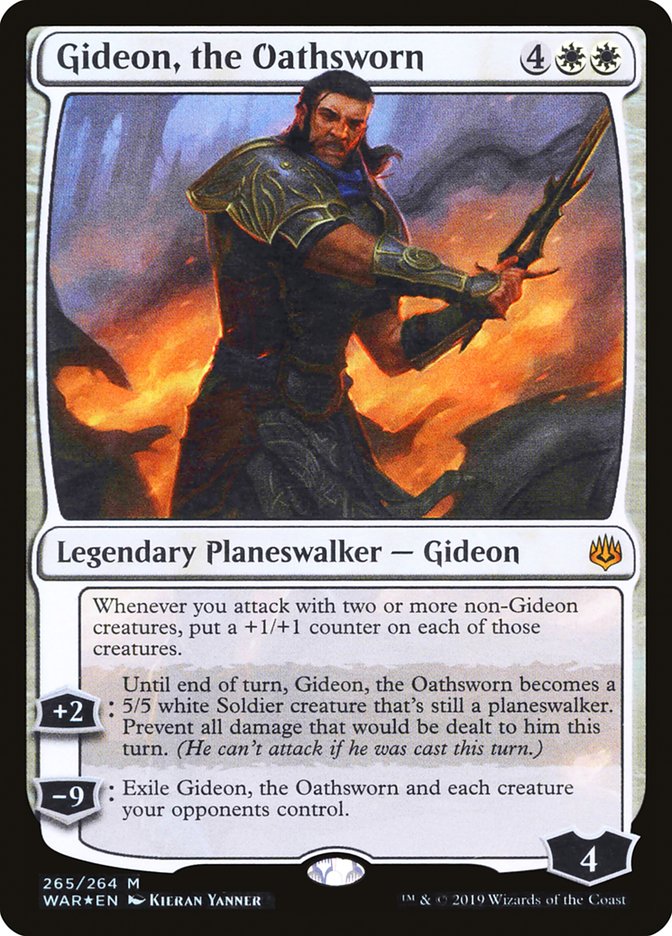 Gideon, the Oathsworn 265/264 (War of the Spark)  - Foil | Chromatic Games