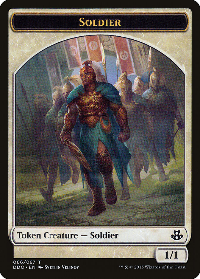 Soldier Token [Duel Decks: Elspeth vs. Kiora] | Chromatic Games