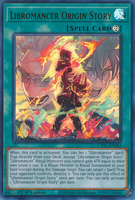Libromancer Origin Story [CYAC-EN063] Ultra Rare | Chromatic Games