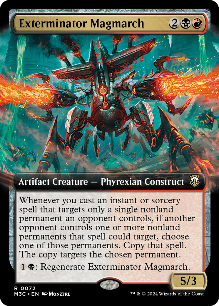 Exterminator Magmarch (Extended Art) (Ripple Foil) [Modern Horizons 3 Commander] | Chromatic Games