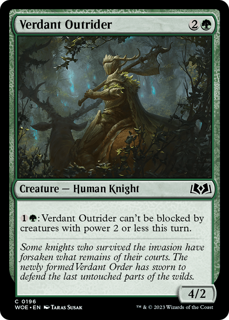 Verdant Outrider [Wilds of Eldraine] | Chromatic Games