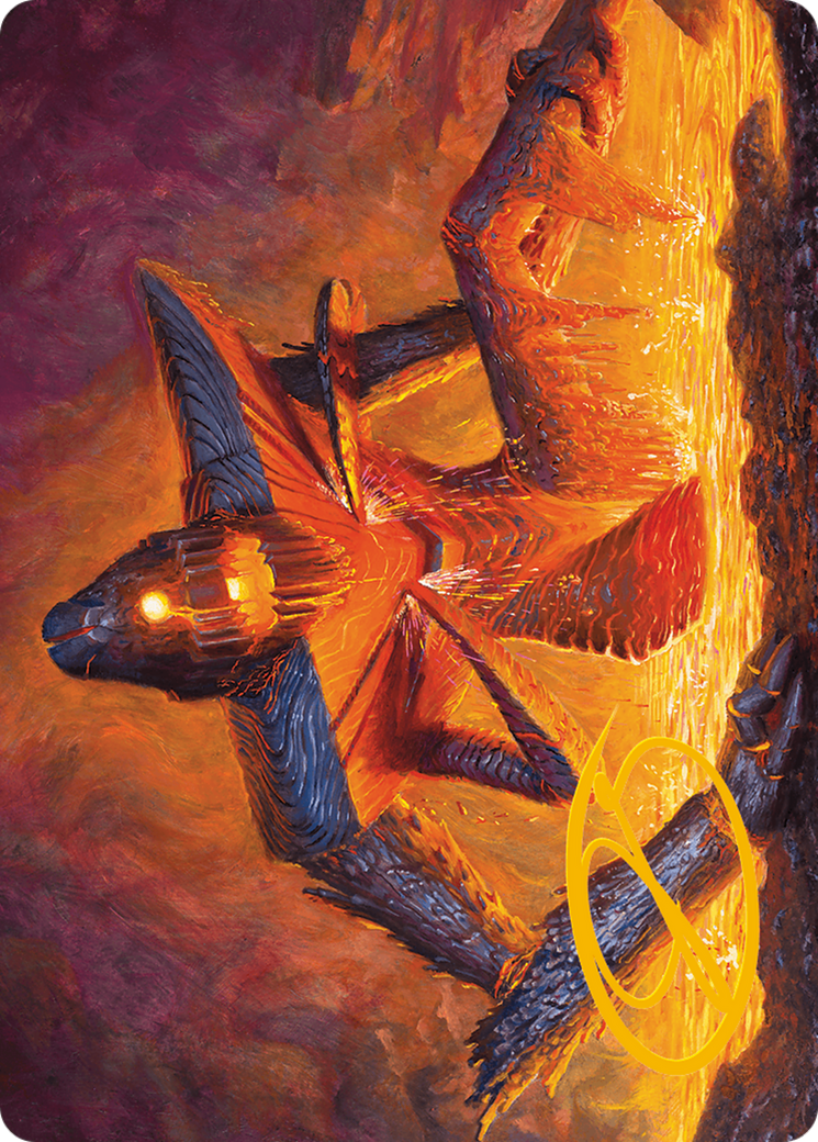 Molten Gatekeeper Art Card (Gold-Stamped Signature) [Modern Horizons 3 Art Series] | Chromatic Games