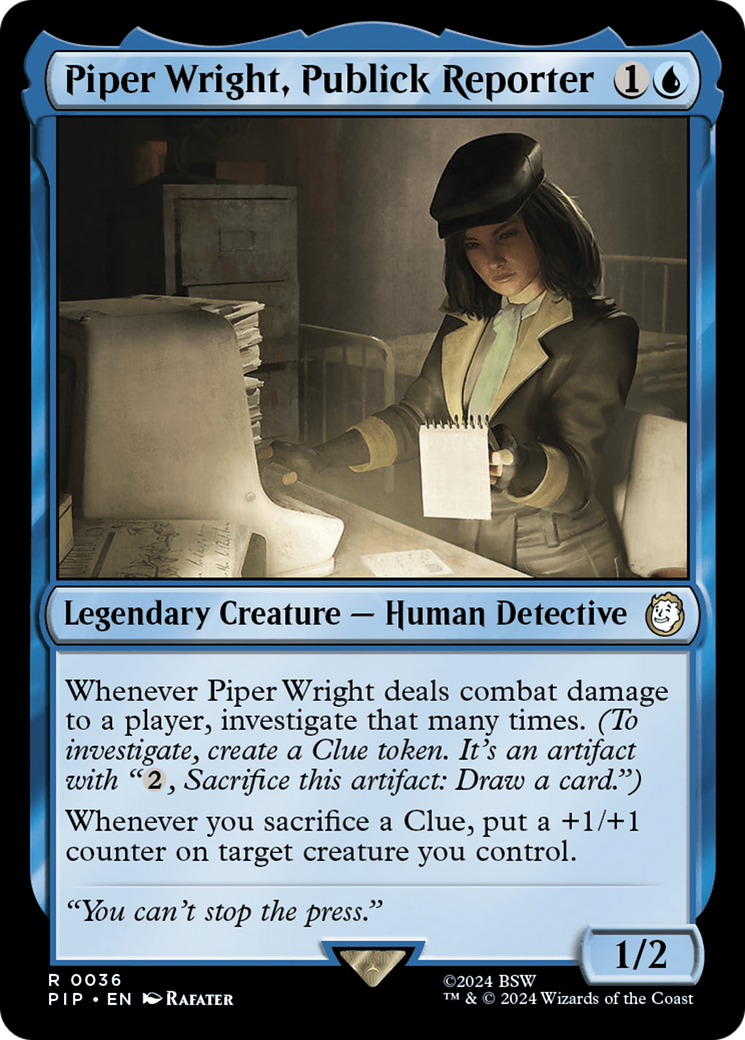 Piper Wright, Publick Reporter [Fallout] | Chromatic Games