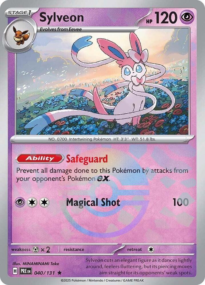 Sylveon (040/131) (Poke Ball Pattern) [Scarlet & Violet: Prismatic Evolutions] | Chromatic Games