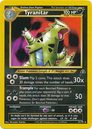 Tyranitar (31/75) [Neo Discovery Unlimited] | Chromatic Games