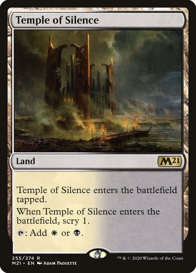 Temple of Silence 255 (Core Set 2021)  | Chromatic Games