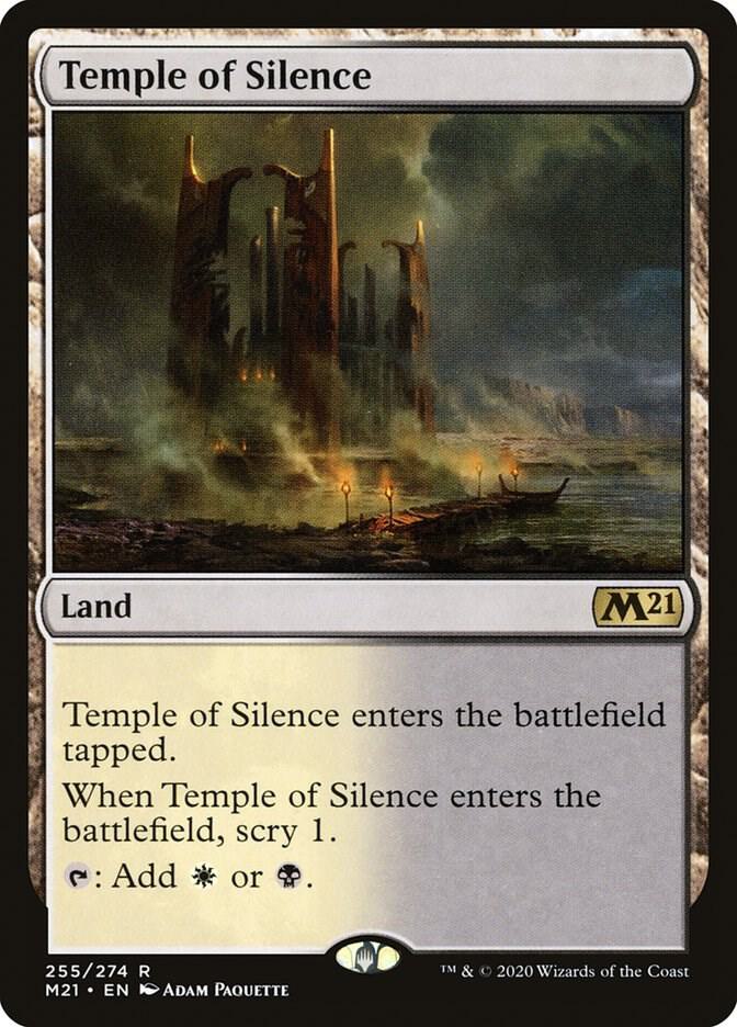 Temple of Silence 255 (Core Set 2021)  | Chromatic Games