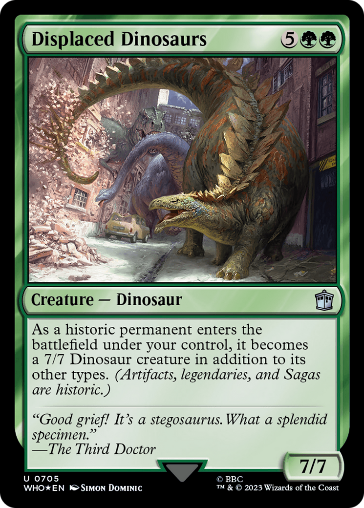 Displaced Dinosaurs (Surge Foil) [Doctor Who] | Chromatic Games