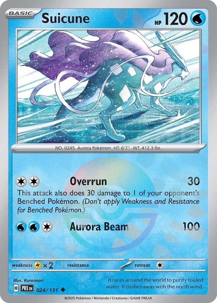 Suicune (024/131) (Poke Ball Pattern) [Scarlet & Violet: Prismatic Evolutions] | Chromatic Games