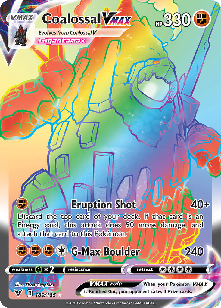 Coalossal VMAX (189/185) [Sword & Shield: Vivid Voltage] | Chromatic Games