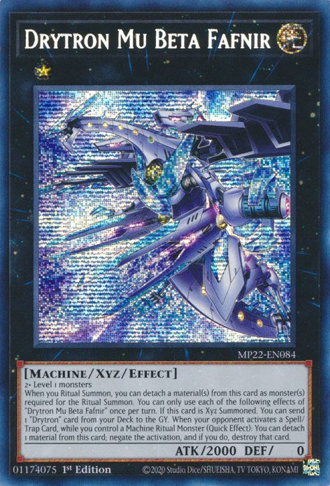 Drytron Mu Beta Fafnir [MP22-EN084] Prismatic Secret Rare | Chromatic Games