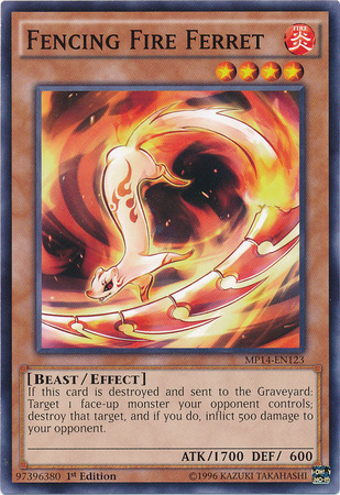 Fencing Fire Ferret [MP14-EN123] Common | Chromatic Games