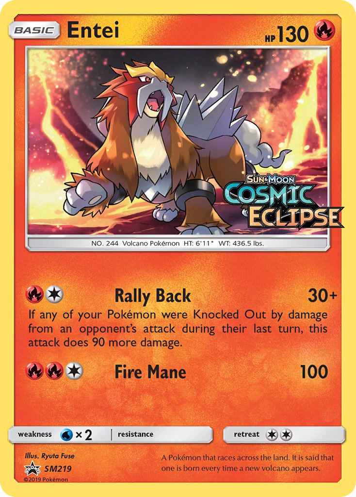 Entei (SM219) [Sun & Moon: Black Star Promos] | Chromatic Games