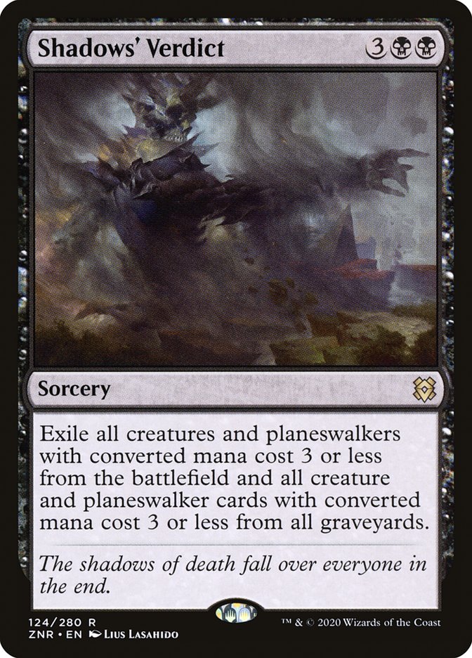 Shadows' Verdict 124/280 (Zendikar Rising)  - Foil | Chromatic Games