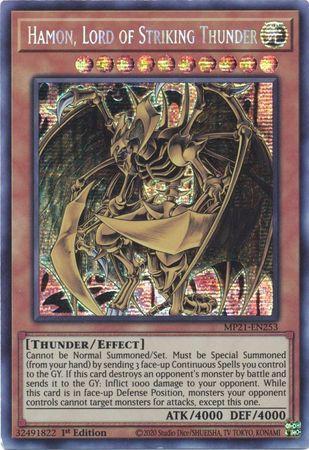 Hamon, Lord of Striking Thunder [MP21-EN253] Prismatic Secret Rare | Chromatic Games