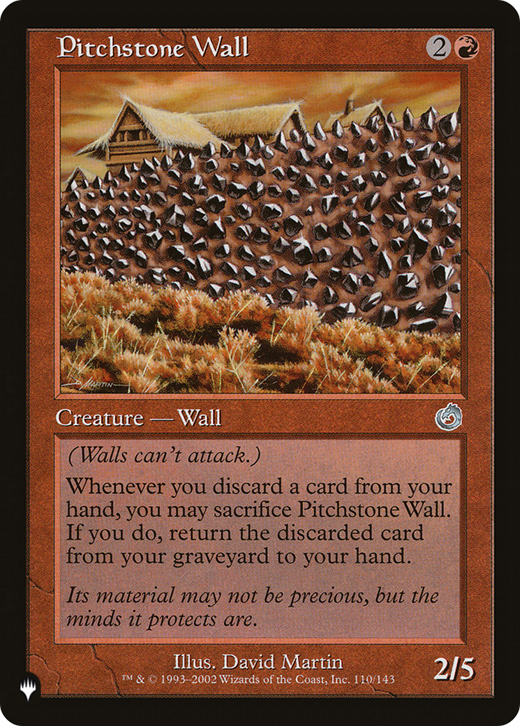 Pitchstone Wall [The List Reprints] | Chromatic Games