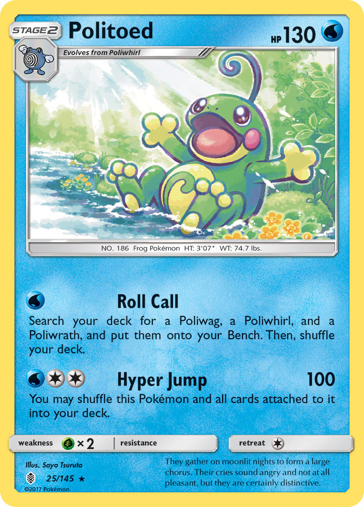 Politoed (25/145) [Sun & Moon: Guardians Rising] | Chromatic Games