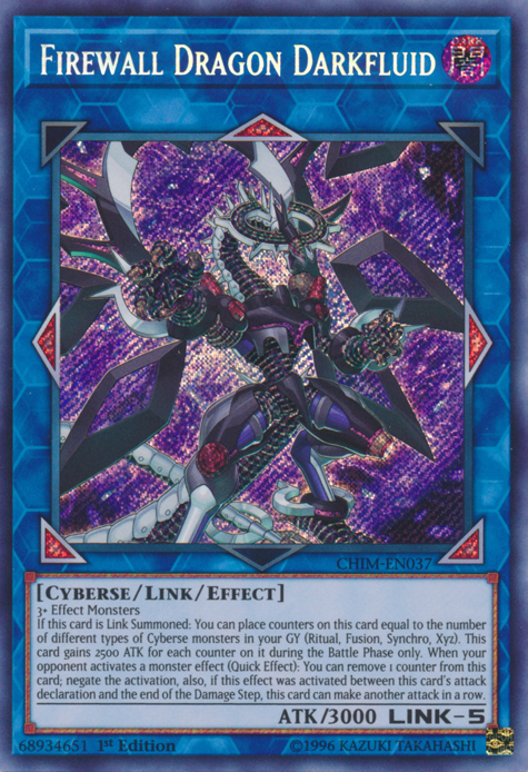 Firewall Dragon Darkfluid [CHIM-EN037] Secret Rare | Chromatic Games