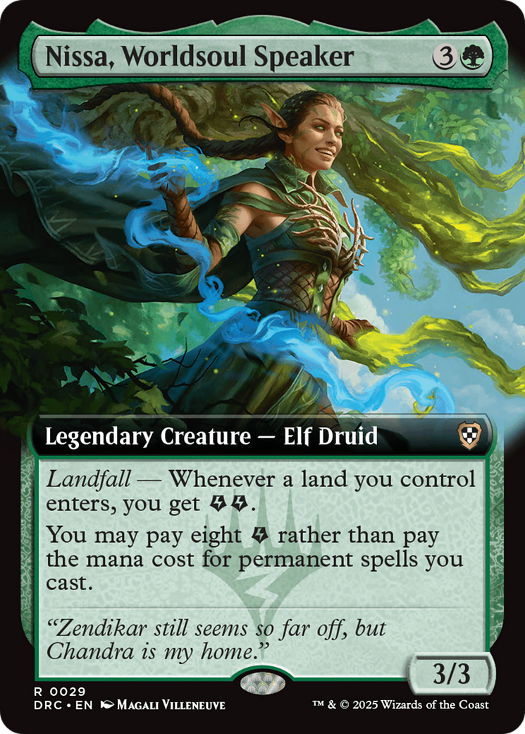 Nissa, Worldsoul Speaker (Extended Art) [Aetherdrift Commander] | Chromatic Games