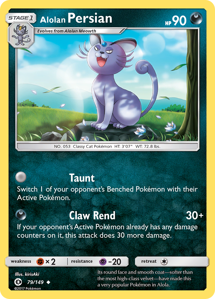 Alolan Persian (79/149) [Sun & Moon: Base Set] | Chromatic Games