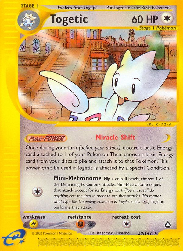 Togetic (39/147) [Aquapolis] | Chromatic Games