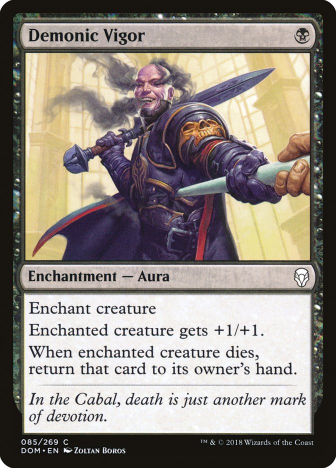 Demonic Vigor 85 (Dominaria)  | Chromatic Games