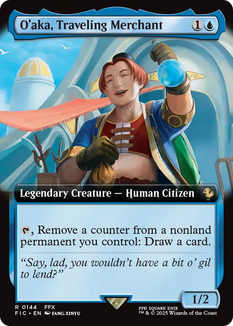 O'aka, Traveling Merchant (Extended Art) [FINAL FANTASY Commander] | Chromatic Games