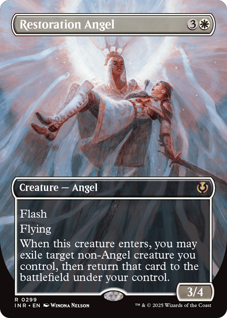 Restoration Angel (Borderless) [Innistrad Remastered] | Chromatic Games