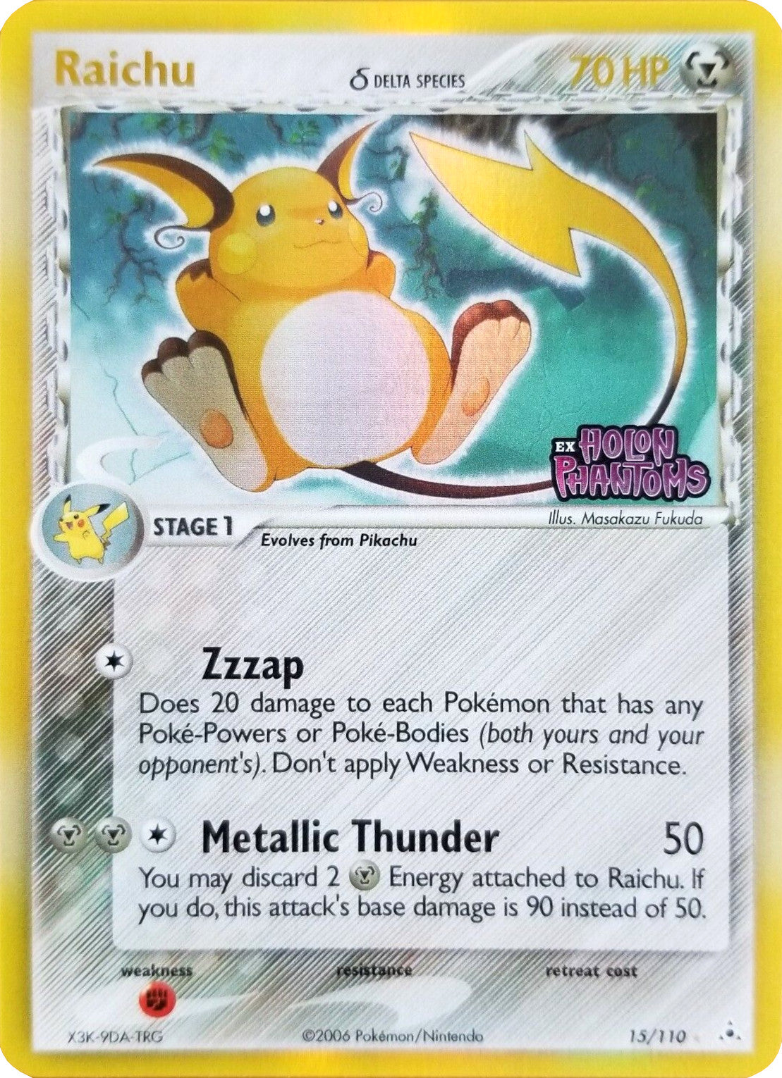 Raichu (15/110) (Delta Species) (Stamped) [EX: Holon Phantoms] | Chromatic Games