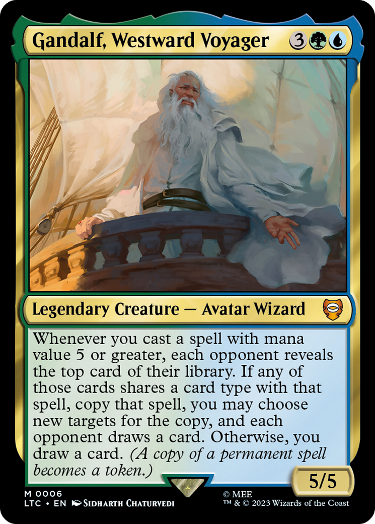 Gandalf, Westward Voyager [The Lord of the Rings: Tales of Middle-Earth Commander] | Chromatic Games