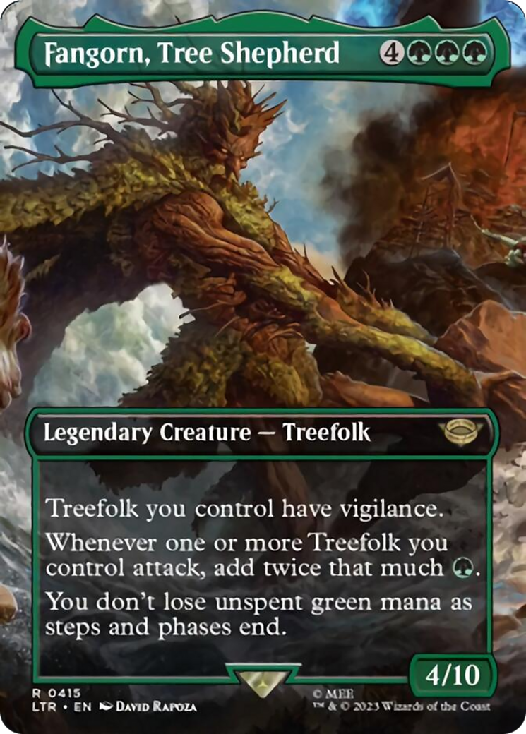 Fangorn, Tree Shepherd (Borderless Alternate Art) [The Lord of the Rings: Tales of Middle-Earth] | Chromatic Games