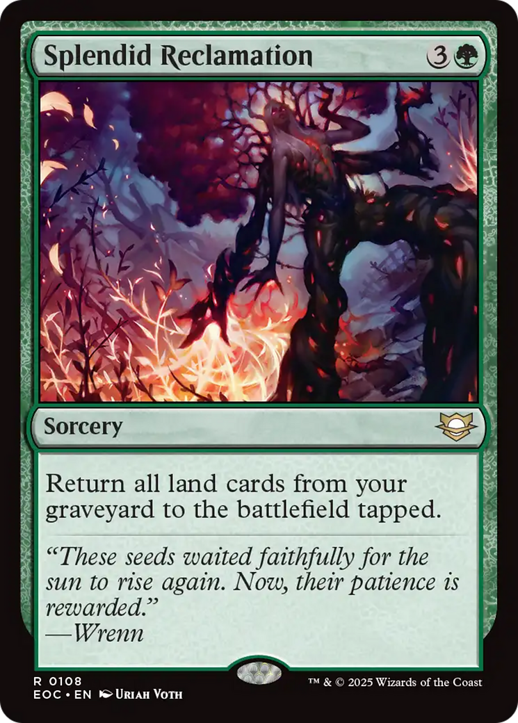 Splendid Reclamation [Edge of Eternities Commander] | Chromatic Games