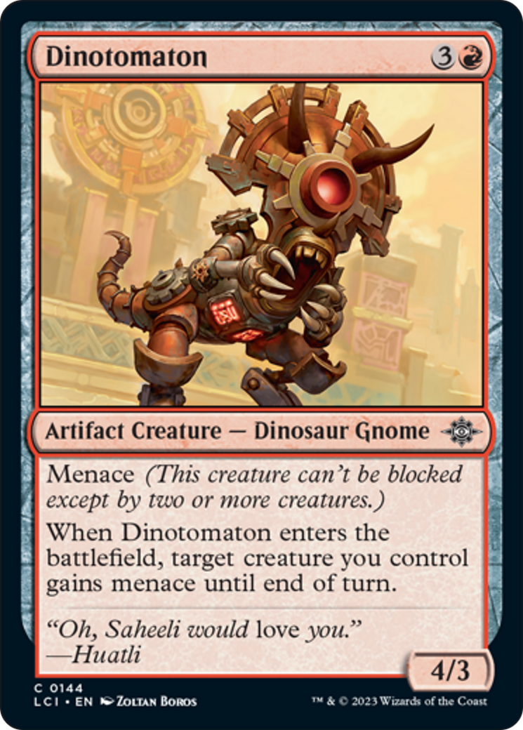 Dinotomaton [The Lost Caverns of Ixalan] | Chromatic Games