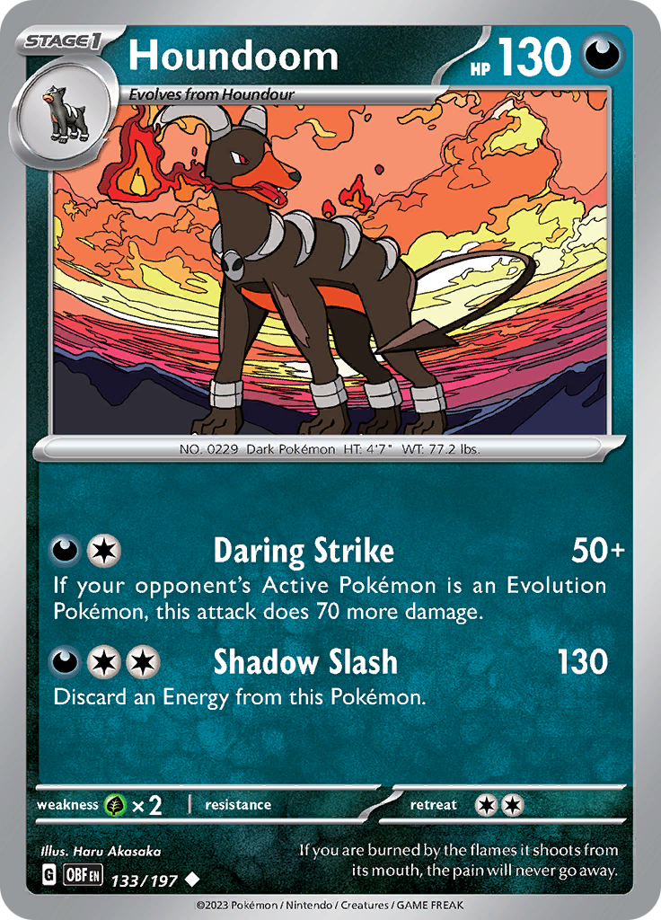 Houndoom (133/197) [Scarlet & Violet: Obsidian Flames] | Chromatic Games