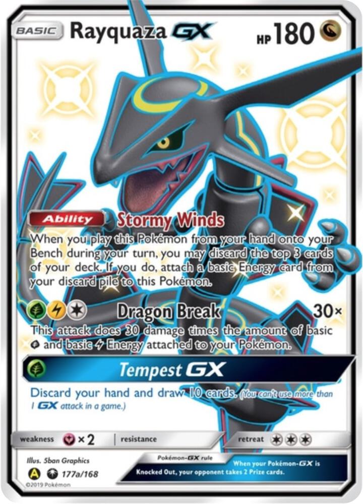 Rayquaza GX 177a/168 (Alternate Art Promos)  - Holofoil | Chromatic Games