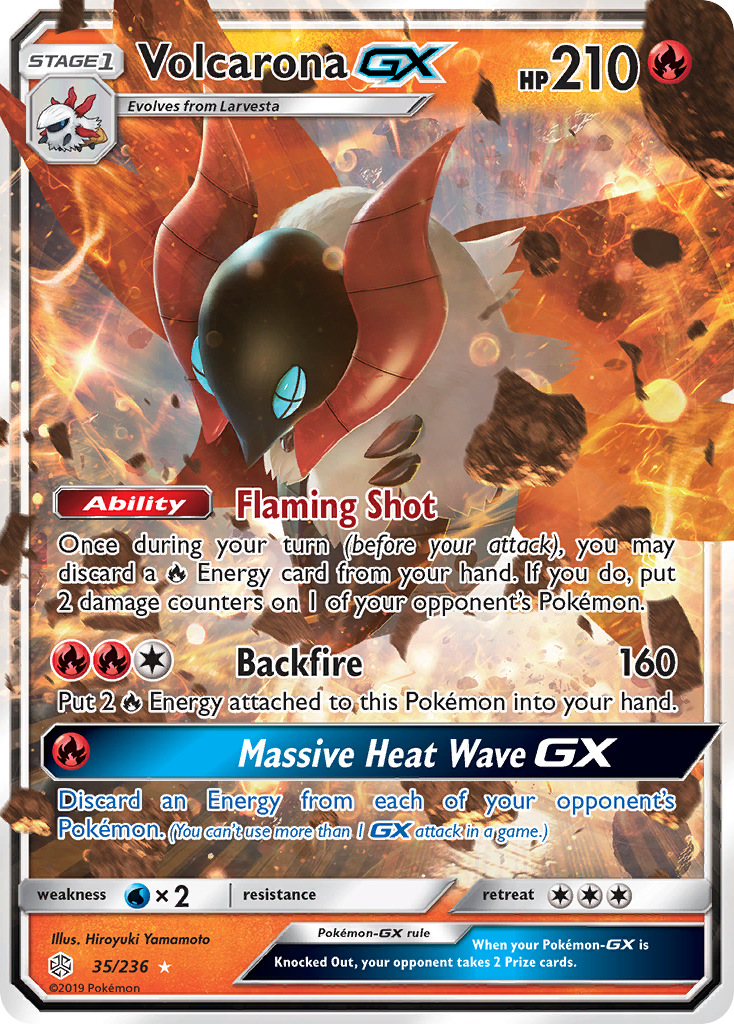 Volcarona GX (35/236) [Sun & Moon: Cosmic Eclipse] | Chromatic Games