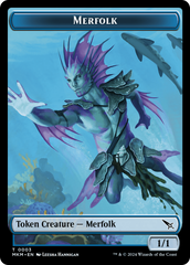 Thopter (0020) // Merfolk Double-Sided Token [Murders at Karlov Manor Tokens] | Chromatic Games